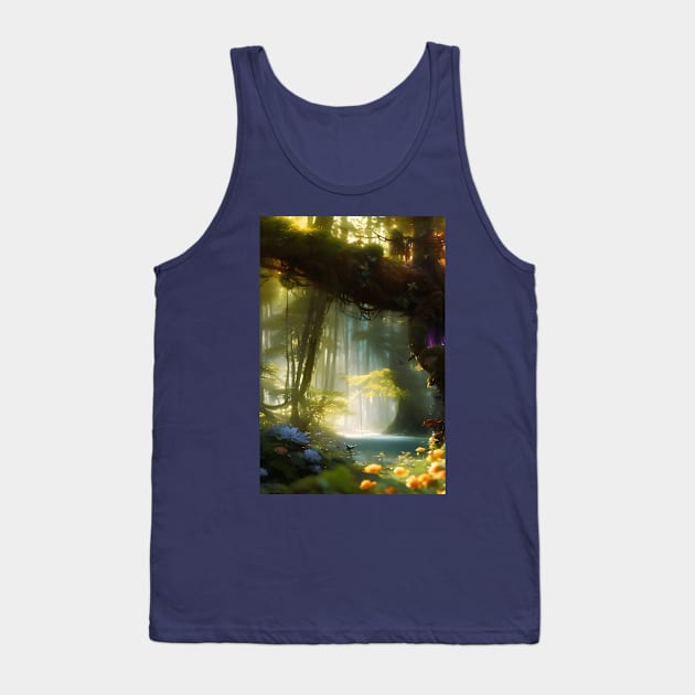 Whimsical Magic Fairytale Forest Tank Top by Christine aka stine1